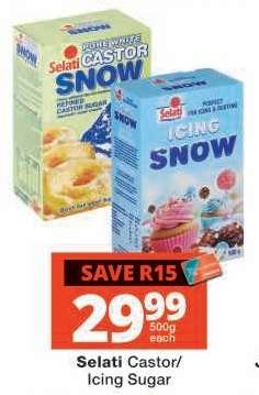 Selati Castor/Icing Sugar