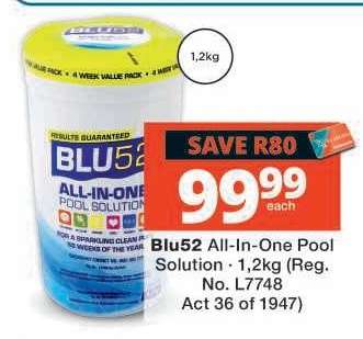 BLU52 All-in-One Pool Solution