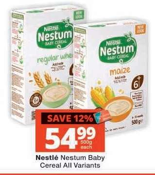 NESTLÉ NESTUM BABY CEREAL all variants