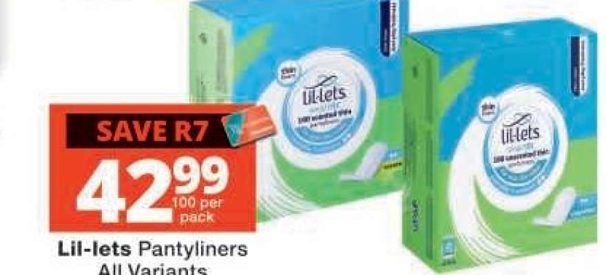 LIL-LETS PANTYLINERS