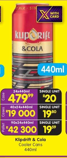 Klipdrift & Cola