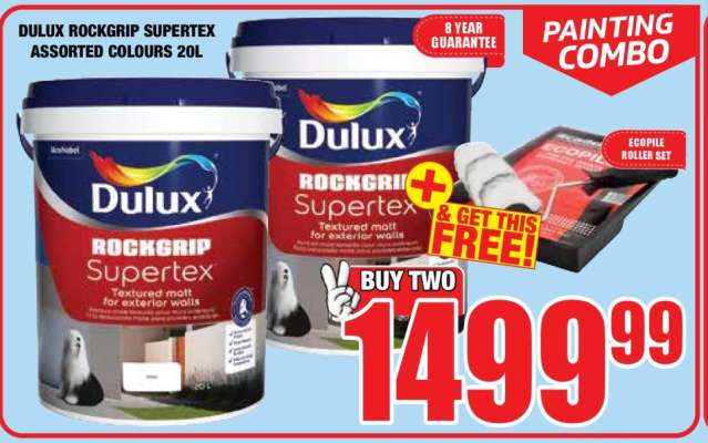 Dulux Rockgrip Supertex Assorted Colours 20L