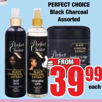 PERFECT CHOICE Black Charcoal Assorted