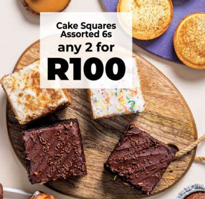 Cake Squares Assorted 6s