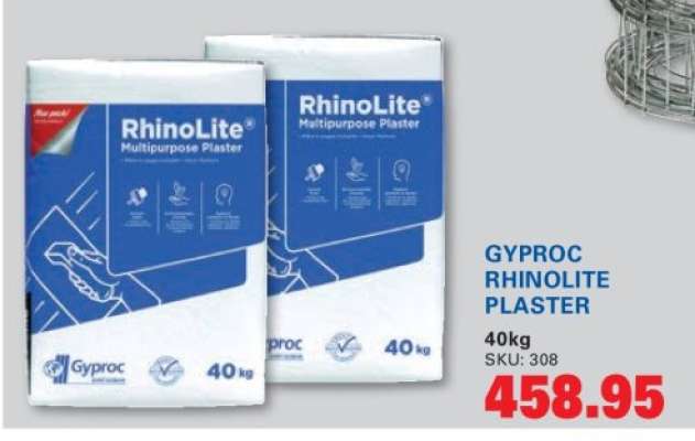 GYPROC RHINOLITE PLASTER