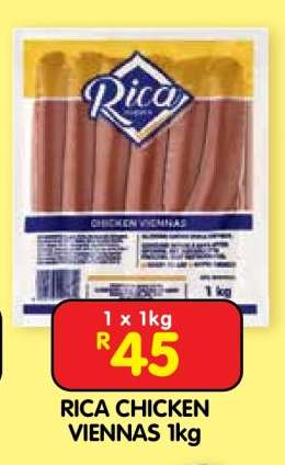 RICA CHICKEN VIENNAS 1kg
