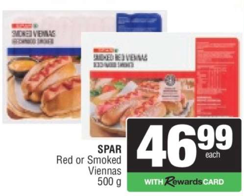SPAR Red or Smoked Viennas