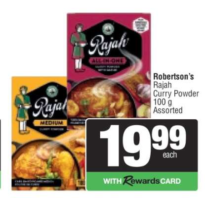 Robertson’s Rajah Curry Powder