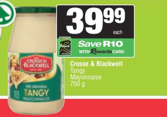 CROSSE & BLACKWELL TANGY MAYONNAISE
