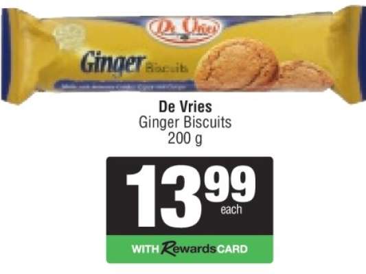 De Vries Ginger Biscuits