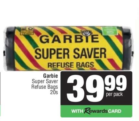 Garbie Super Saver Refuse Bags 20s