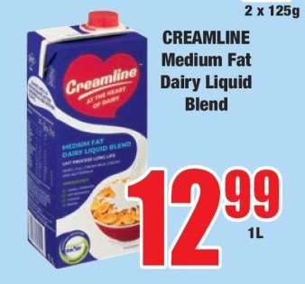 CREAMLINE Medium Fat Dairy Liquid Blend