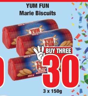 YUM FUN Marie Biscuits