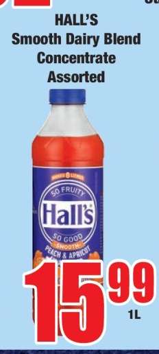 HALL'S Smooth Dairy Blend Concentrate Assorted
