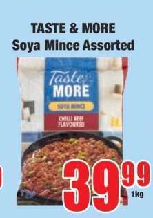 TASTE & MORE Soya Mince Assorted