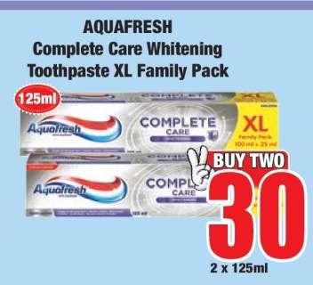 AQUAFRESH Complete Care Whitening Toothpaste XL Family Pack