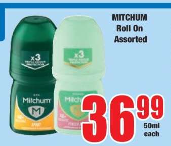 Mitchum Roll On Assorted