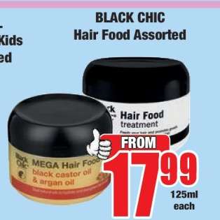 BLACK CHIC Hair Food Assorted
