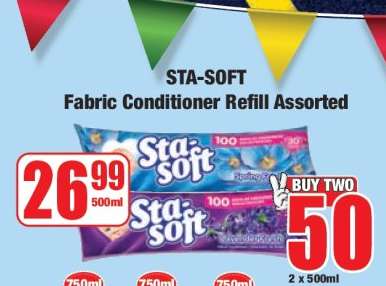 STA-SOFT Fabric Conditioner Refill Assorted