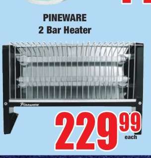 PINEWARE 2 Bar Heater