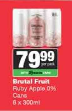 Brutal Fruit Ruby Apple 0% Cans