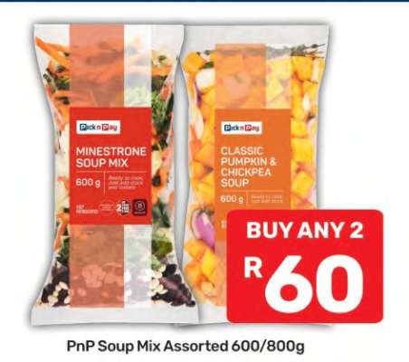 PnP Soup Mix Assorted 600 800g