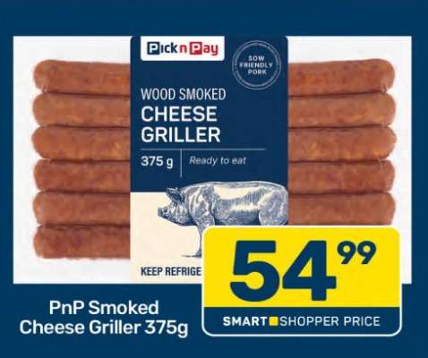 PnP Smoked Cheese Griller 375g