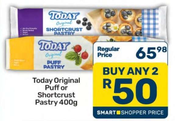 Today Original Puff or Shortcrust Pastry 400g