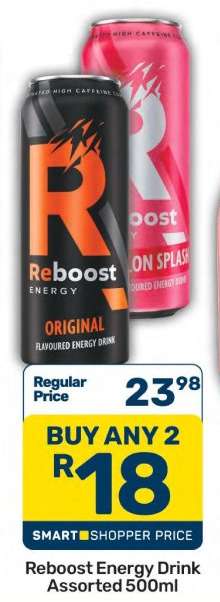 Reboost Energy Drink Assorted 500ml