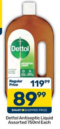 Dettol Antiseptic Liquid Assorted-750ml Each