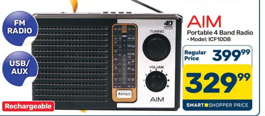 AIM Portable 4-Band Radio