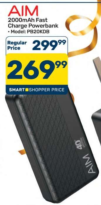 AIM 2000mAh Fast Charge Powerbank