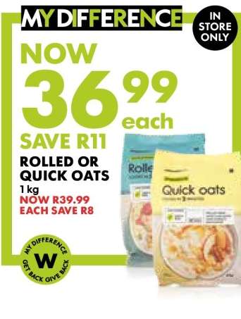 Rolled or Quick Oats