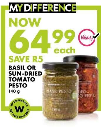 Basil or Sun-Dried Tomato Pesto