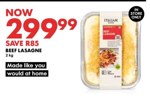 Beef Lasagne