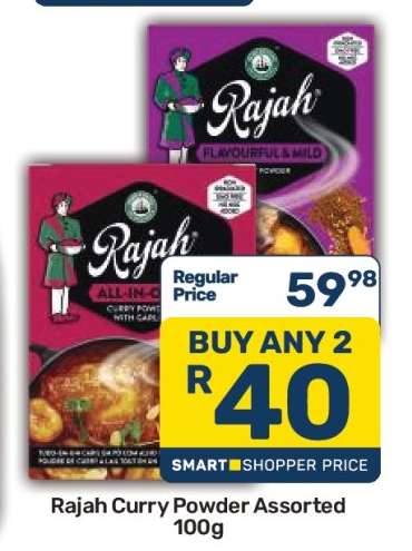 Rajah Curry Powder Assorted 100g