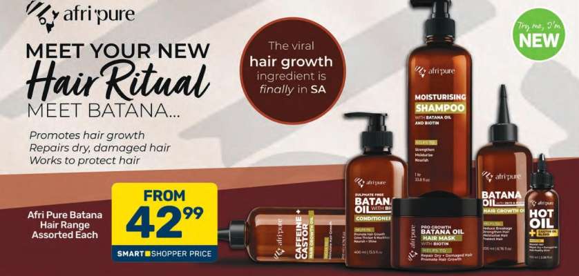 Afri Pure Batana Hair Range Assorted Each