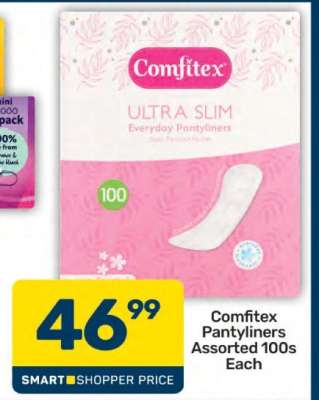 Comfitex Pantyliners Assorted 100s Each