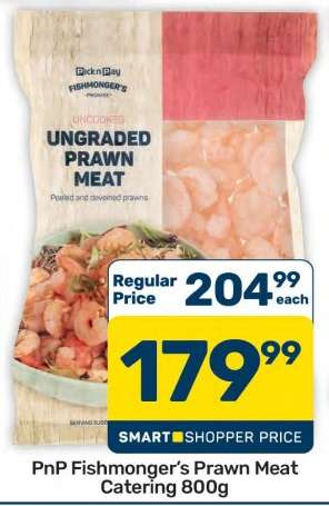 PnP Fishmonger’s Prawn Meat Catering 800g