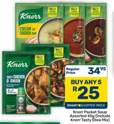 Knorr Packet Soup Assorted 45g