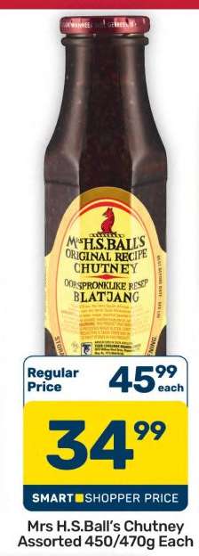 Mrs H.S.Ball's Chutney Assorted 450/470g