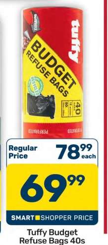 Tuffy Budget Refuse Bags 40s