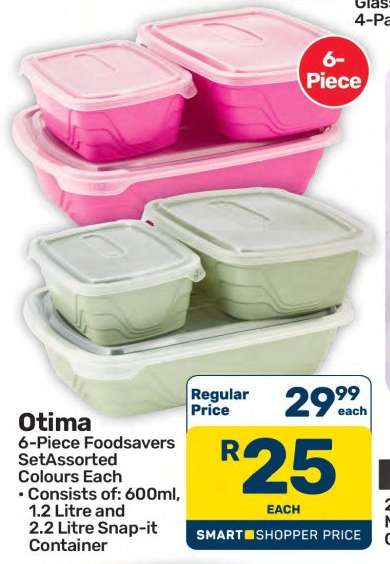 Otima 6-Piece Foodsavers Set
