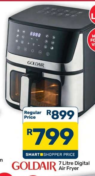 Goldair 7 Litre Digital Air Fryer