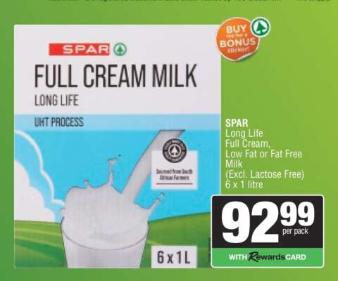 SPAR Full Cream Milk