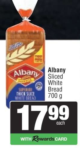 ALBANY Sliced White Bread