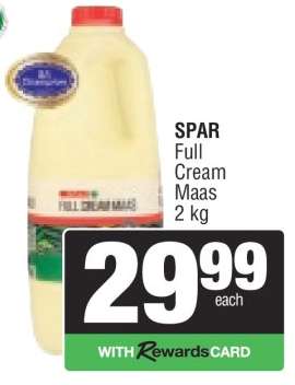 SPAR Full Cream Maas