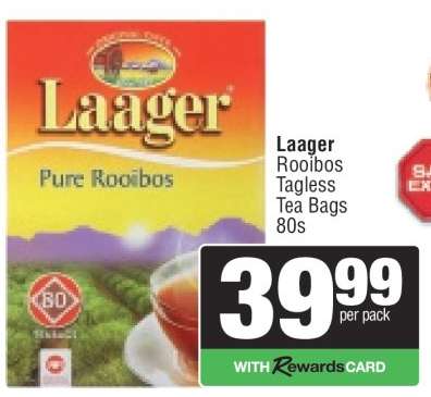 Laager Rooibos Tagless Tea Bags 80s