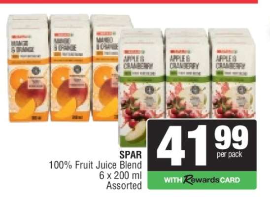 SPAR 100% Fruit Juice Blend