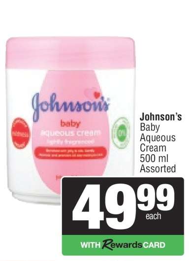 Johnson's Baby Aqueous Cream